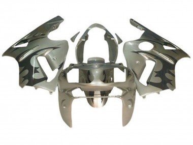 2000-2001 Silver Black Tribal Kawasaki ZX12R Motorcycle Fairings