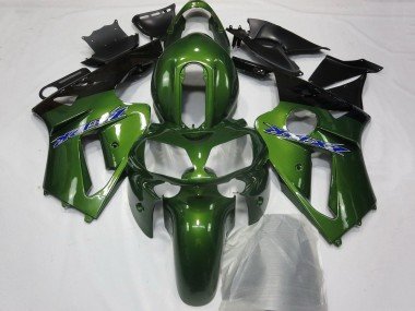 2000-2001 Dark Green Black Blue Kawasaki ZX12R Motorcycle Fairings