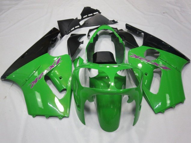 2000-2001 Green Black Purple Kawasaki ZX12R Motorcycle Fairings