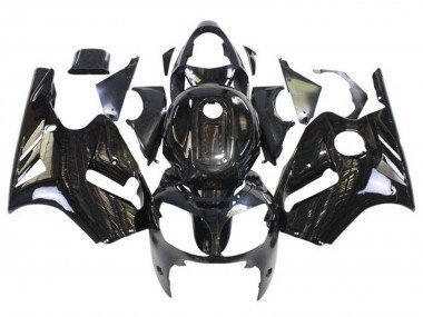2002-2006 Glossy Black Kawasaki ZX12R Motorcycle Fairings