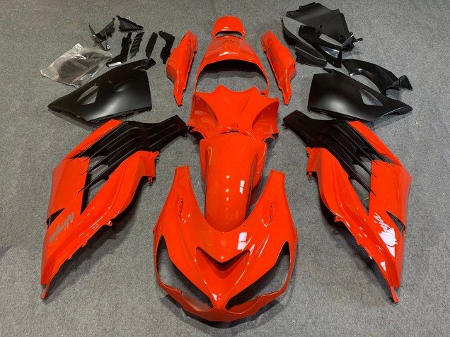 2006-2011 Red Matte Black Kawasaki ZX14R ZZR1400 Motorcycle Fairings