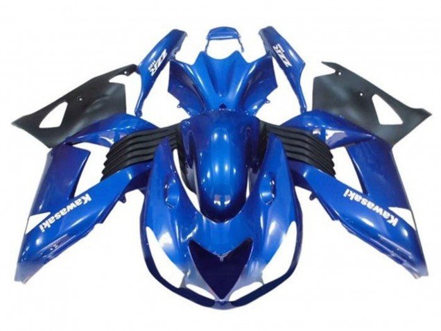 2006-2011 Blue Black White Decal Kawasaki ZX14R ZZR1400 Motorcycle Fairings