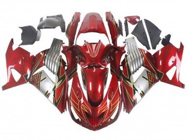 2006-2011 Red Silver Black Gold Kawasaki ZX14R ZZR1400 Motorcycle Fairings