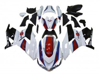2006-2011 White Red Blue Black Martini Kawasaki ZX14R ZZR1400 Motorcycle Fairings