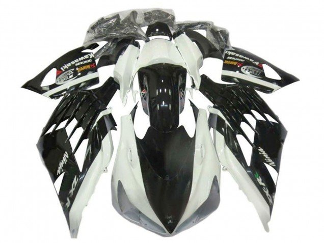 2012-2024 White Black Kawasaki ZX14R ZZR1400 Motorcycle Fairings