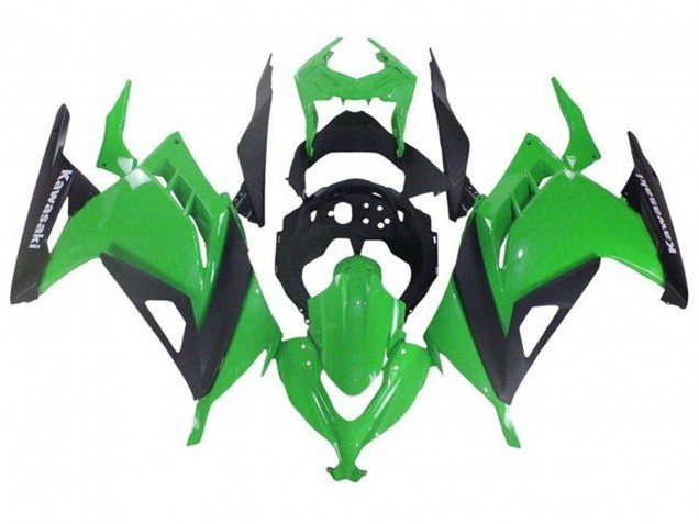 2013-2017 Green Black Kawasaki EX300 Motorcycle Fairings