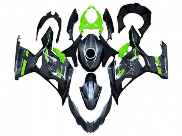 2018-2024 Green Grey Kawasaki Ninja 400 Motorcycle Fairings
