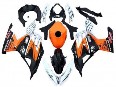 2018-2024 Orange White Black Kawasaki Ninja 400 Motorcycle Fairings