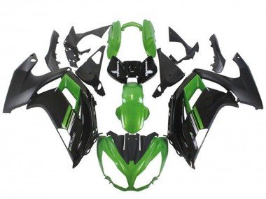 2012-2014 Green Black Kawasaki Ninja ER6F Motorcycle Fairings