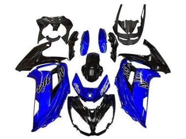 2012-2016 Blue Glossy Black Kawasaki Ninja 650 EX650 Motorcycle Fairings