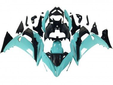 2017-2019 Light Blue Black Kawasaki Ninja 650 EX650 Motorcycle Fairings