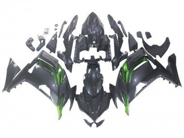 2020-2025 Faux Carbon Fiber Green Kawasaki Ninja 650 EX650 Motorcycle Fairings