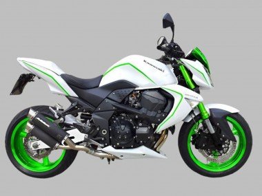 2007-2009 White Green Kawasaki Z1000 Motorcycle Fairings