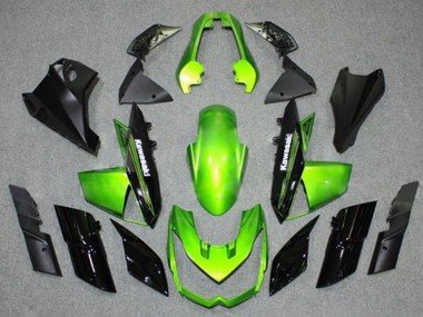 2010-2013 Green Black Kawasaki Z1000 Motorcycle Fairings