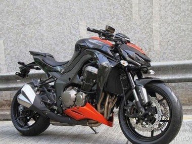 2014-2019 Black Orange Kawasaki Z1000 Motorcycle Fairings