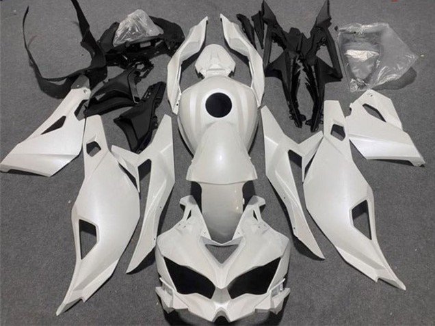 2019-2025 Pearl White Kawasaki ZX25R ZX-25R Motorcycle Fairings
