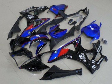 2015-2016 Blue Red Glossy Black Castrol BMW S1000RR Motorcycle Fairings