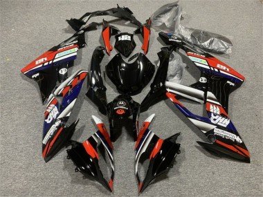 2015-2016 White Red Blue Glossy Black Stripe BMW S1000RR Motorcycle Fairings