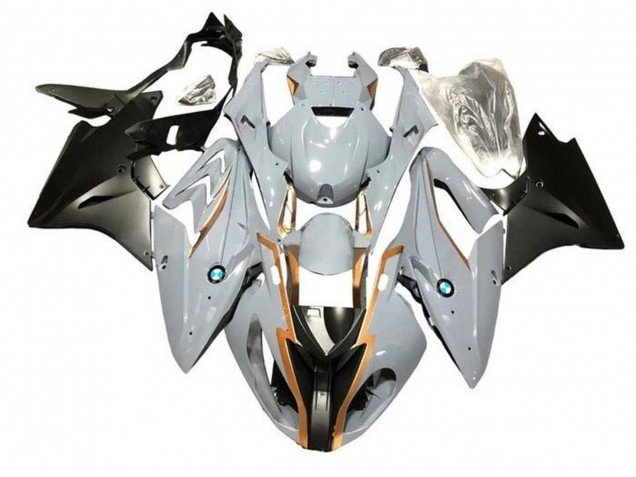 2015-2016 Nardo Grey Gold Matte Black BMW S1000RR Motorcycle Fairings
