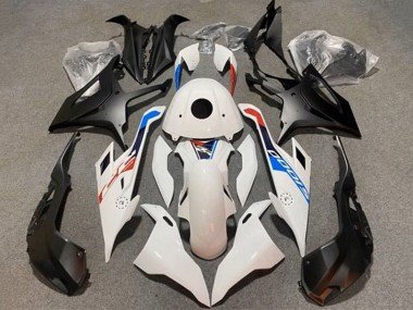 2019-2022 Glossy White Matte Black Blue BMW S1000RR Motorcycle Fairings