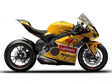 2022-2024 Yellow Red Lenovo Ducati Panigale V4 V4S Motorcycle Fairings
