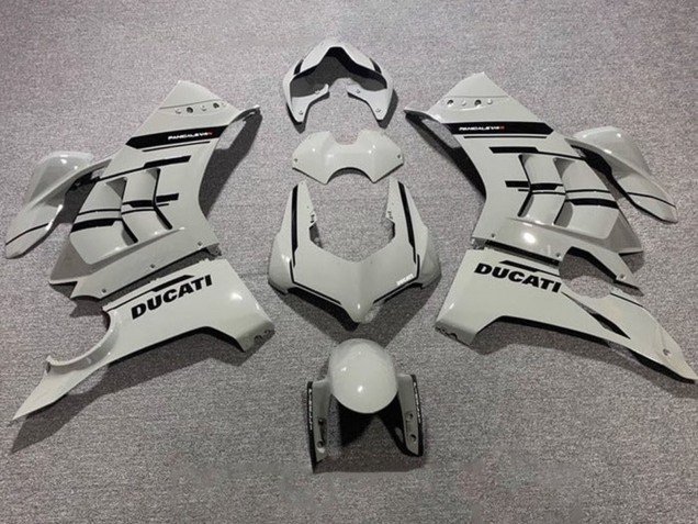 2020-2021 Grey Glossy Black Ducati Panigale V4 V4S Motorcycle Fairings