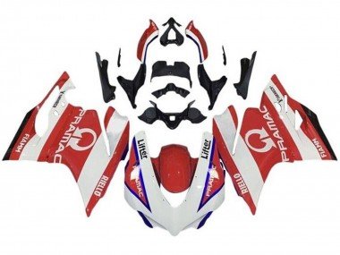 2015-2020 White Red Blue Pramac Ducati 959/1299 Motorcycle Fairings