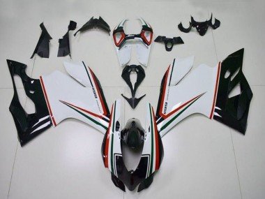 2011-2014 White Red Green Glossy Black Ducati Panigale 1199 Motorcycle Fairings