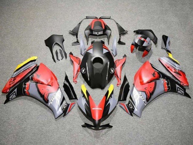 2012-2016 Red Yellow Grey Matte Black Red Bull Honda CBR1000RR Motorcycle Fairings