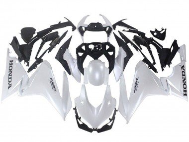 2019-2021 White Honda CBR500R Motorcycle Fairings