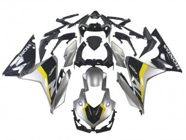 2019-2021 Silver Glossy Black Yellow Honda CBR500R Motorcycle Fairing