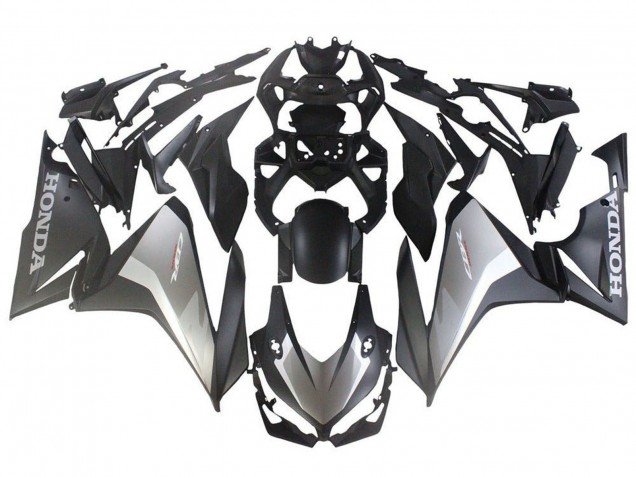2019-2021 Silver Matte Black Honda CBR500R Motorcycle Fairings