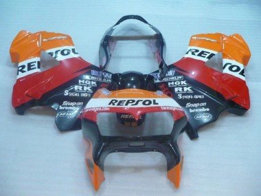 1998-2001 Orange White Red Black Repsol Honda VFR 800 Motorcycle Fairings
