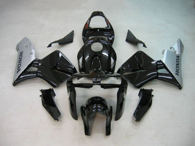 2005-2006 Black Silver Honda CBR600RR Motorcycle Fairings