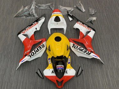 2007-2008 Yellow White Red Glossy Black Repsol HRC Honda CBR600RR Motorcycle Fairings