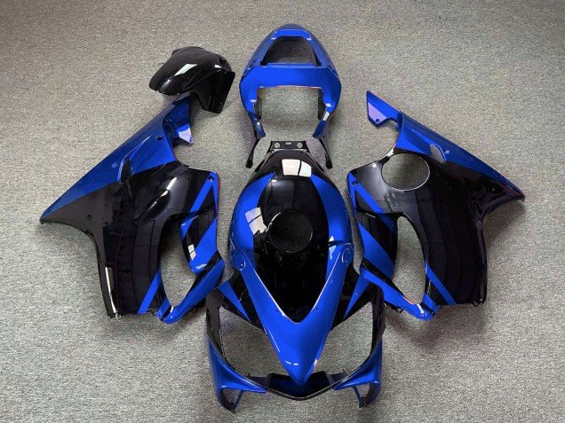 2001-2003 Blue Glossy Black Honda CBR600 F4i Motorcycle Fairings