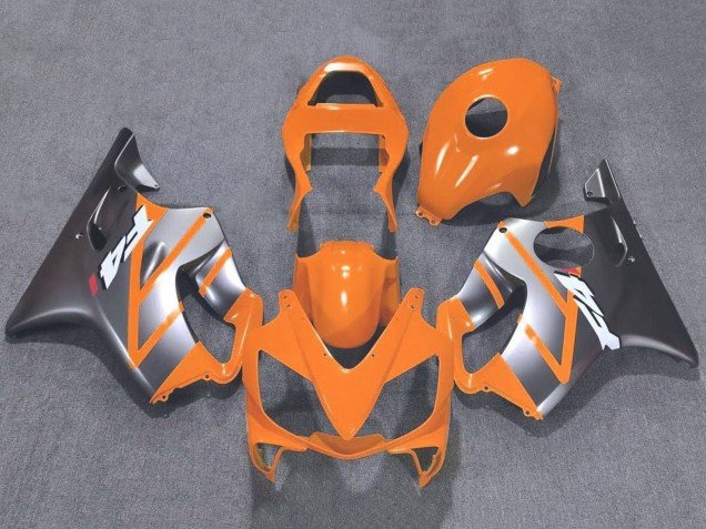 2001-2003 Silver Orange Honda CBR600 F4i Motorcycle Fairings