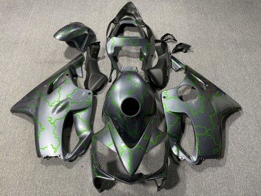2001-2003 Silver Green Lightning Honda CBR600 F4i Motorcycle Fairings