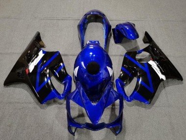 2004-2007 Blue Glossy Black Honda CBR600 F4i Motorcycle Fairings