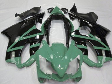2004-2007 Moss Green Glossy Black Honda CBR600 F4i Motorcycle Fairings