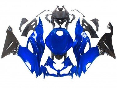 2019-2022 Blue Glossy Black Kawasaki ZX6R Motorcycle Fairings