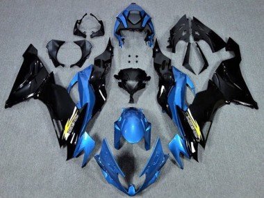 2019-2022 Blue Glossy Black Yellow Kawasaki ZX6R Motorcycle Fairings