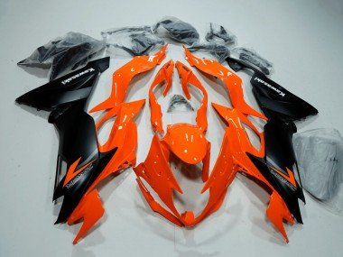 2019-2022 Orange Matte Black Kawasaki ZX6R Motorcycle Fairings