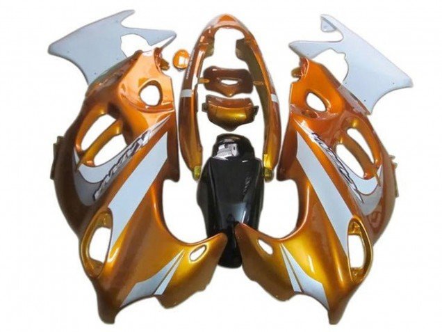 2004-2006 Orange White Suzuki GSX600F/GSX750F Motorcycle Fairings