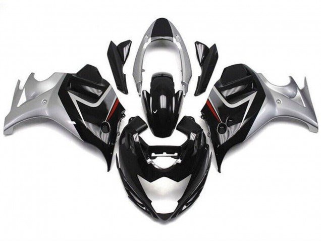 2008-2013 Glossy Black Silver Suzuki GSX650F Motorcycle Fairings