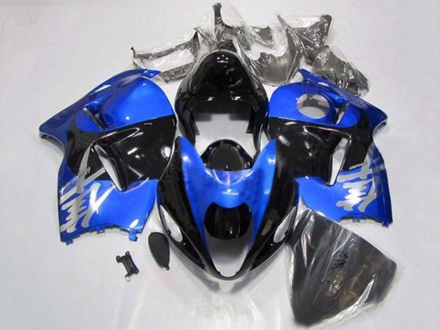1996-2007 Blue Chrome Black Suzuki GSXR 1300 Hayabusa Motorcycle Fairings