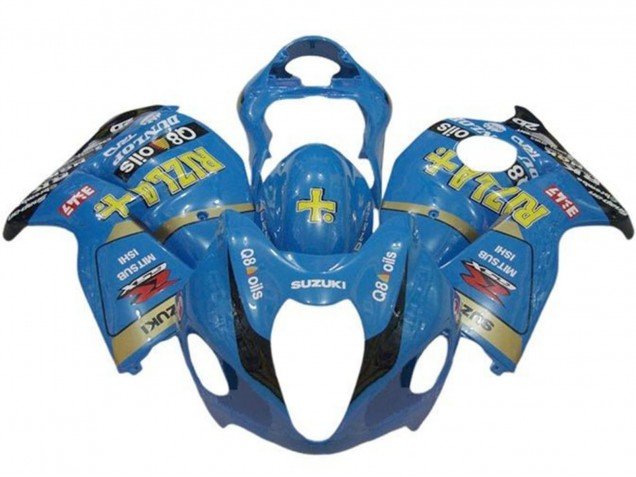 1996-2007 Blue Gold Black Rizla Suzuki GSXR 1300 Hayabusa Motorcycle Fairings