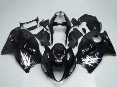 1996-2007 Glossy Black White Decal Suzuki GSXR 1300 Hayabusa Motorcycle Fairings