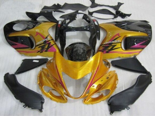 1996-2007 Gold Black Pink Suzuki GSXR 1300 Hayabusa Motorcycle Fairings