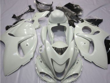 2008-2020 White Suzuki GSXR 1300 Hayabusa Motorcycle Fairings